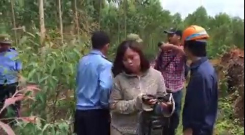 Khu vực các phóng viên bị hành hung, đánh đập.