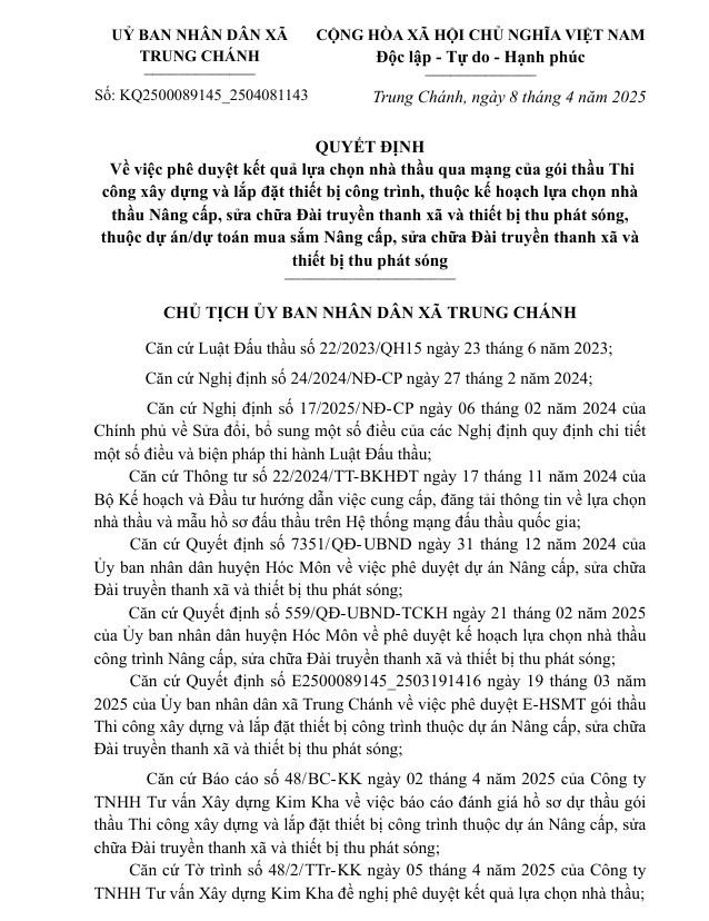 Trúng gói thầu hơn 2 tỷ tại Trung Chánh, năng lực Cty Phúc An Khang ra sao? - Hình 2 Trung goi thau hon 2 ty tai Trung Chanh, nang luc Cty Phuc An Khang ra sao?-Hinh-2