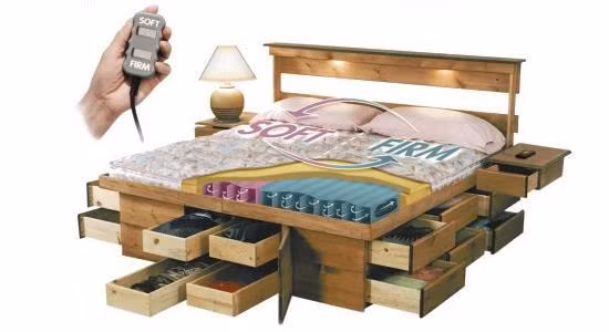 Mỗi ngăn kéo dưới gầm giường sẽ giúp bạn cất trữ một vài vật dụng.