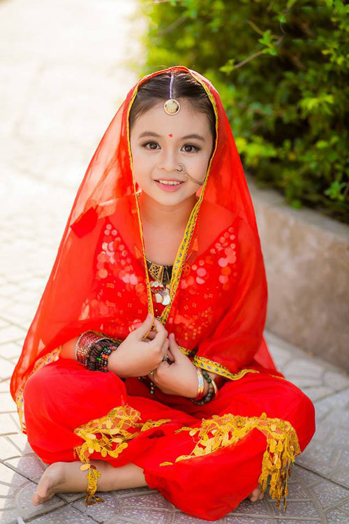 Nụ cười hồn nhiên của Tường Vy.