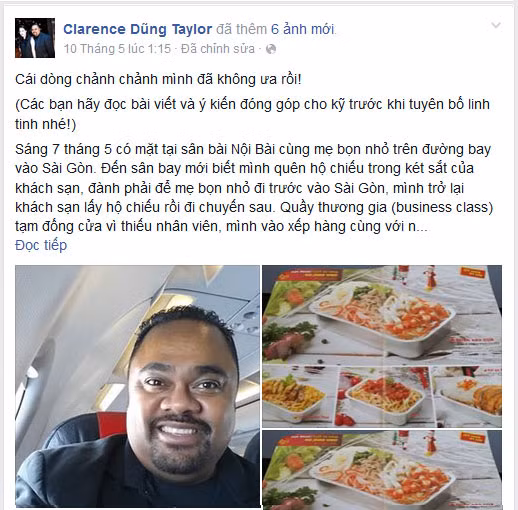 Chia sẻ của ông Dũng trên trang FB cá nhân. Ảnh chụp FBNV.