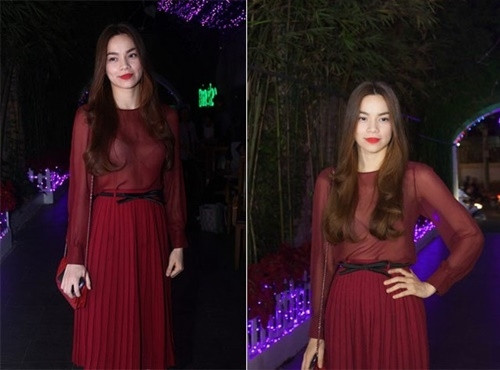 Sử dụng chiếc váy chất liệu voan mỏng manh, Hà Hồ nhận được nhiều lời khen về sự quyến rũ. Tuy nhiên, dưới ánh đèn flash, bộ váy nhanh chóng khiến nữ hoàng giải trí rơi vào tình huống oái ăm.