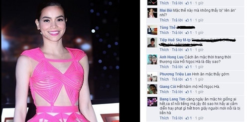 Trang phục của Hồ Ngọc Hà vấp phải nhiều ý kiến phản ứng dữ dội từ công chúng.