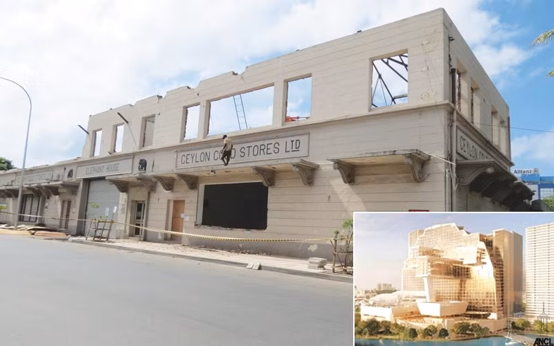 Tòa nhà thứ 6 là một tòa tháp văn phòng với tổng chiều cao 139 m, tổng diện tích sàn 924 m2. Trong ảnh là tòa nhà mua sắm đang được thi công.