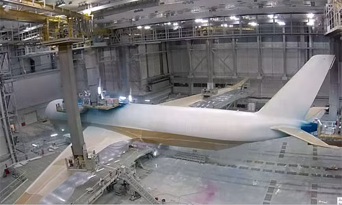 Công việc phun sơn ban đầu do máy móc thực hiện.