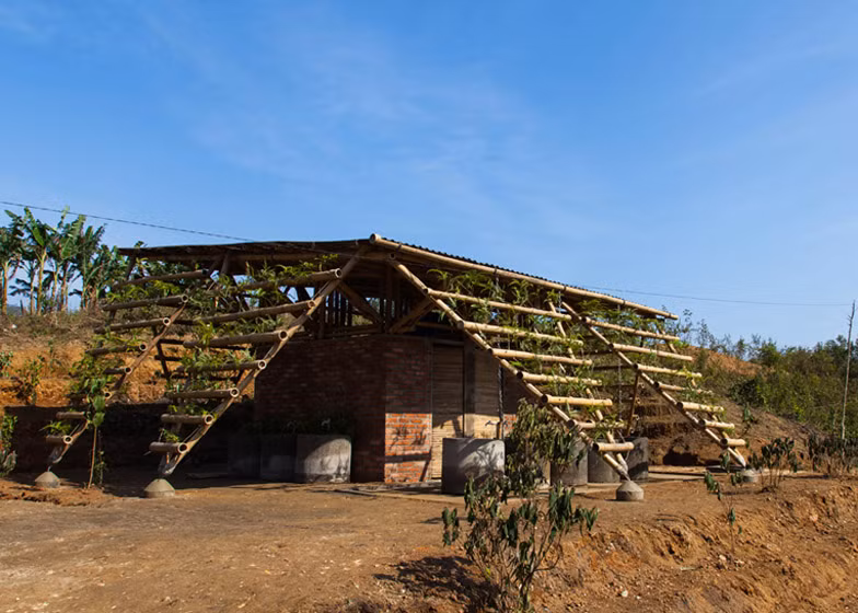 Thiết kế dựa trên ý tưởng về một cây lớn có tán lá xoè rộng tỏa bóng mát che phủ các không gian sử dụng bên dưới và bên trong. Xung quanh vườn là lớp màng thực vật (cây, rau) ở bốn phía trên mặt đứng và vườn bậc thang xung quanh.