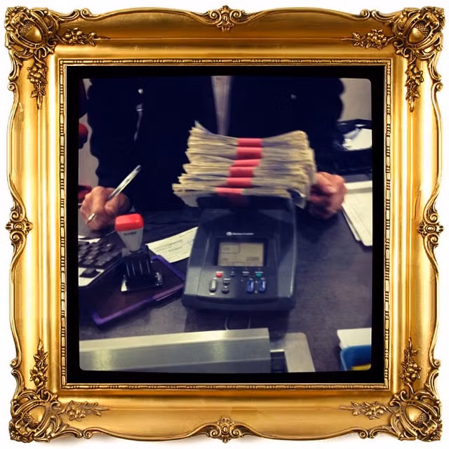 Thậm chí, họ dùng cả cân để tính số tiền cần tiêu xài.