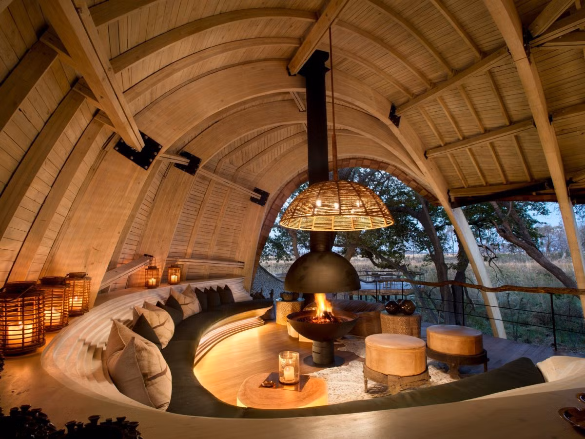 Khu nghỉ dưỡng Sandibe Safari Lodge ở Moremi, Botswana.