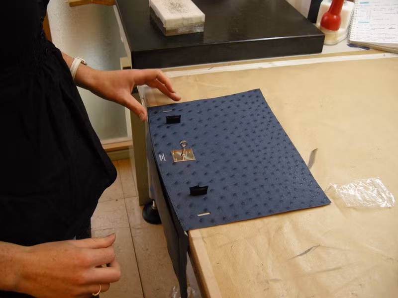 Toàn bộ các vật liệu làm túi Hermes đều được lựa chọn kỹ lưỡng, tất cả đều là vật liệu tốt nhất thế giới, các loại da dùng để làm túi Hermes là da bê, da đà điểu, da cá sấu, đặc biệt nhất là da cá sấu nước mặn.