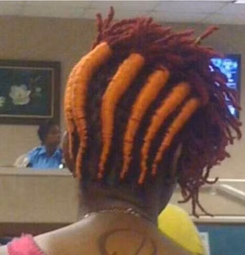 Kiểu tóc củ cà rốt trông đầy hấp dẫn.