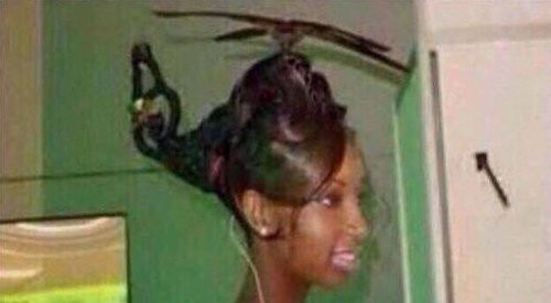 Đến cả trực thăng cũng được “đội” lên đầu.