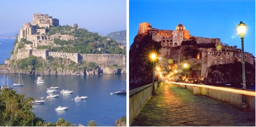 Castello Aragonese, Ý: Được bao bọc bởi xung quanh là biển cả, Castello Aragonese nằm trên những khối đá cực kỳ vững chắc.