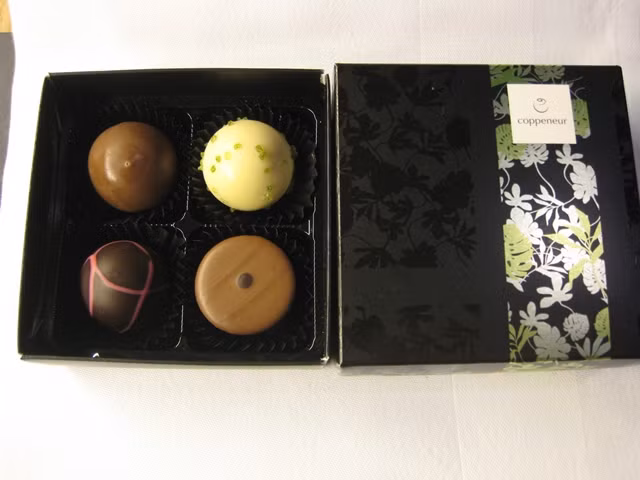 Socola ngon miệng dành cho khách khoang hạng nhất.