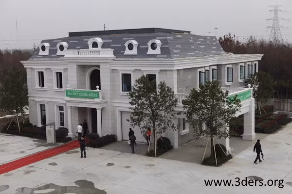 9. Nhà in 3D: Công ty in ấn 3D Winsun của Trung Quốc từng lắp đặt thành công một biệt thự bằng cách in 3D các chất thải công nghiệp và sử dụng xi măng khô nhanh. Quá trình nhà in 3D không chỉ là nhanh chóng mà còn có chi phí rẻ hơn và tiết kiệm năng lượng.