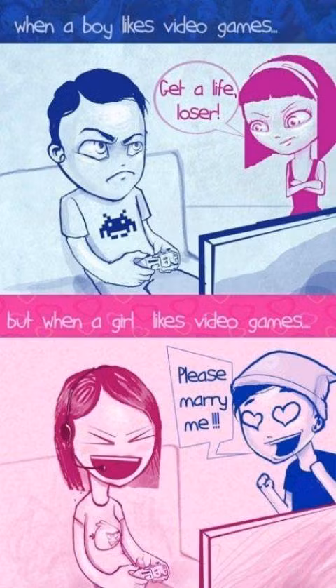 13. Lúc chơi game: Những anh chàng luôn bị thu hút mạnh mẽ khi thấy các nàng chơi game.