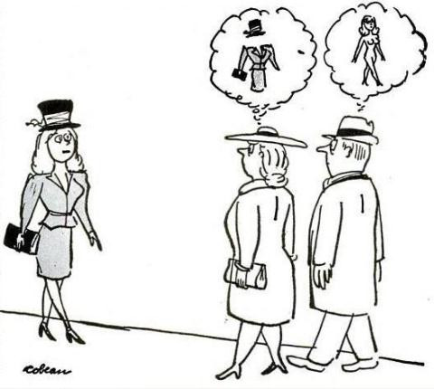 12. Khi nhìn người phụ nữ khác: Những gì cả hai giới thấy.