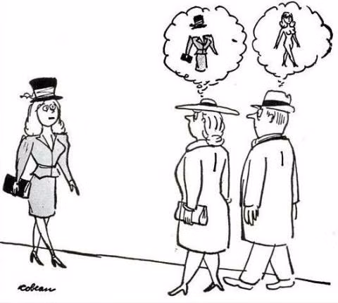 12. Khi nhìn người phụ nữ khác: Những gì cả hai giới thấy.