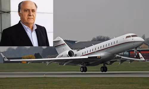 Chiếc Global Express BD-700 của tỷ phú Amancio Ortega là dòng trực thăng tư nhân cao cấp của hãng Bombardier (Canada).