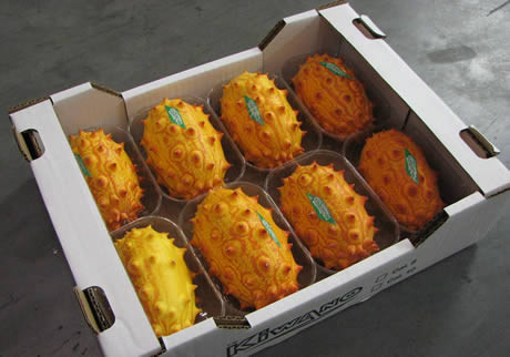 Dưa sừng vàng còn được đóng hộp để xuất khẩu.