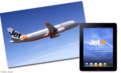 Cho thuê iPad trên máy bay: Jetstar, hãng hàng không giá rẻ hàng đầu của Úc đã thử nghiệm dịch vụ cho thuê iPad giải trí trên các chuyến bay với giá 8,4 USD. Trong khi đó, hãng Qantas của Úc lại cung cấp tùy chọn để du khách có thể sử dụng thiết bị điện tử của riêng mình hoặc dùng miễn phí iPad của hãng trên tất cả máy bay B717 và A330-200.