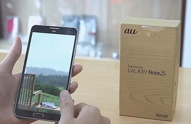 Samsung Galaxy Note 3 AU: Đây là một trong sản phẩm xách tay từ Nhật được người tiêu dùng Việt Nam săn lùng khá nhiều. Chiếc Note 3 AU có giá khoảng 9 triệu đồng.