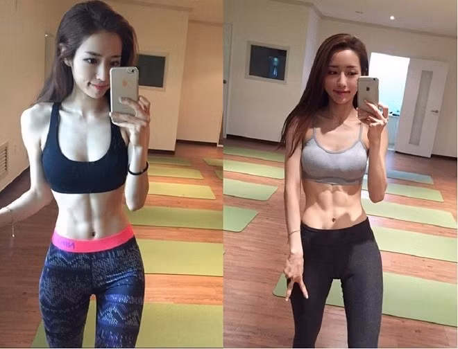 Cô sở hữu cơ bụng số 11 - được coi như tiêu chuẩn sắc đẹp tại Hàn Quốc.