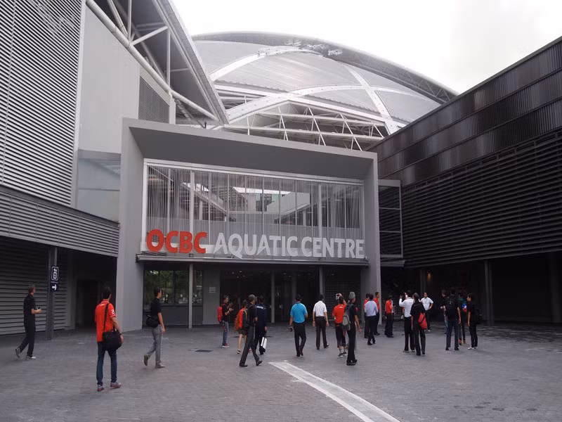 Bể bơi OCBC Aquatic Center nằm trong khuôn viên SVĐ quốc gia Singapore được đưa vào sử dụng từ năm 2008. Đây sẽ là nơi diễn ra các nội dung thi đấu môn bơi lội của SEA Games năm nay.