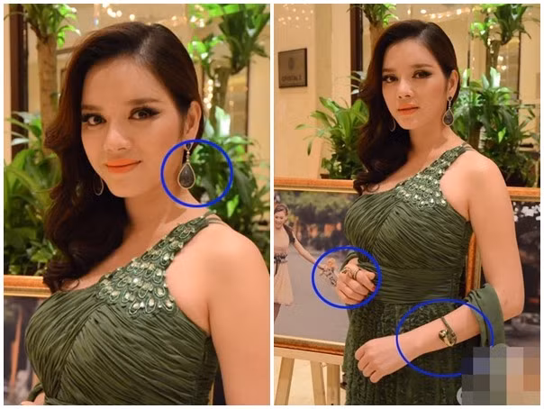 Lý Nhã Kỳ cũng từng khoe vòng đeo tay giá 81.000 USD (1,6 tỷ triệu đồng), nhẫn có giá gần 40.000 USD (600 triệu đồng), còn đôi bông tai trị giá hơn 40.000 USD (800 triệu đồng) trong một sự kiện tổ chức tại TP HCM.