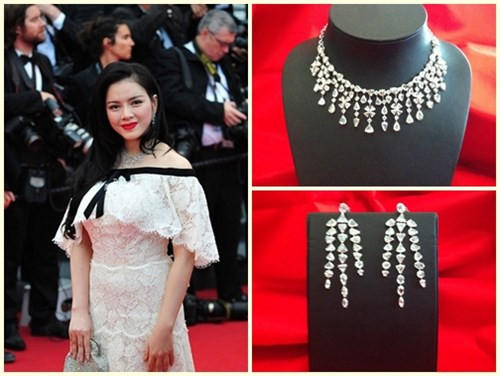 Rồi khi xuất hiện tại liên hoan phim Cannes năm 2013, Lý Nhã Kỳ đã gây xôn xao khi diện bộ trang sức kim cương trị giá 12 tỷ đồng của nhà thiết kế trang sức người Ý nổi tiếng Paolo Piovan. Đây là bộ trang sức kim cương độc nhất được Paolo Piovan thiết kế riêng cho Lý Nhã Kỳ, dựa trên cảm nhận của ông về nhan sắc và tính cách của nữ diễn viên và ông mô tả về tác phẩm nghệ thuật độc đáo này: “Ánh sáng của những loại kim cương độc đáo, duy nhất tỏa sáng cùng với nhan sắc của người con gái xinh đẹp”.