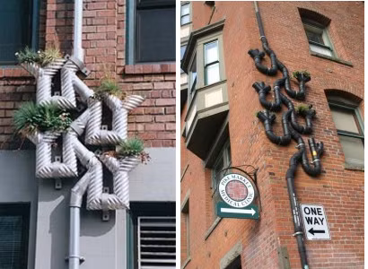 Những đường ống nước tưởng chừng như đơn điệu đều có thể biến thành những đồ trang trí nhà cửa độc đáo.