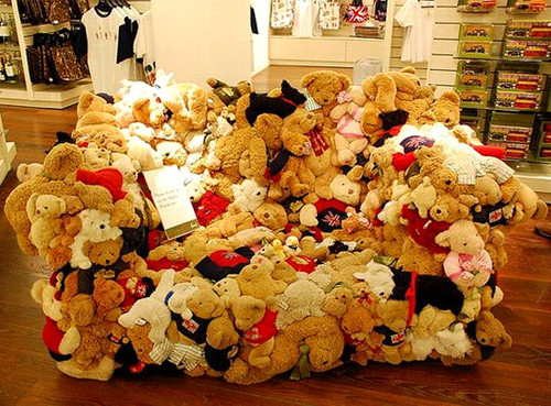 Sofa gấu bông dành cho những ai yêu thú bông.