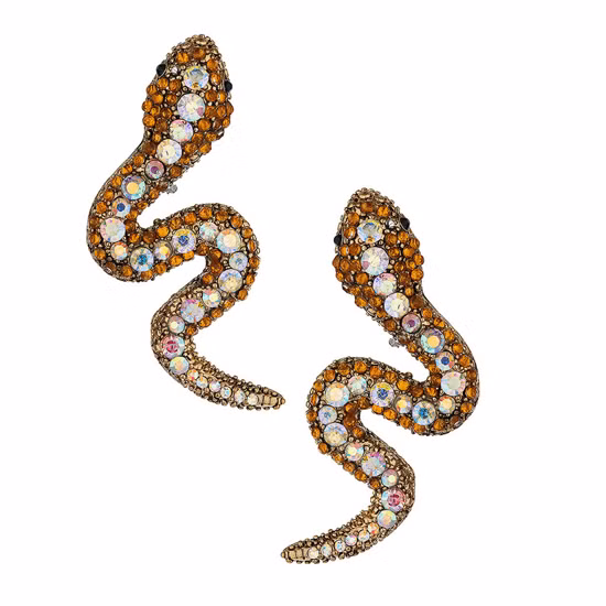 Khuyên tai Topshop hình rắn uốn lượn.