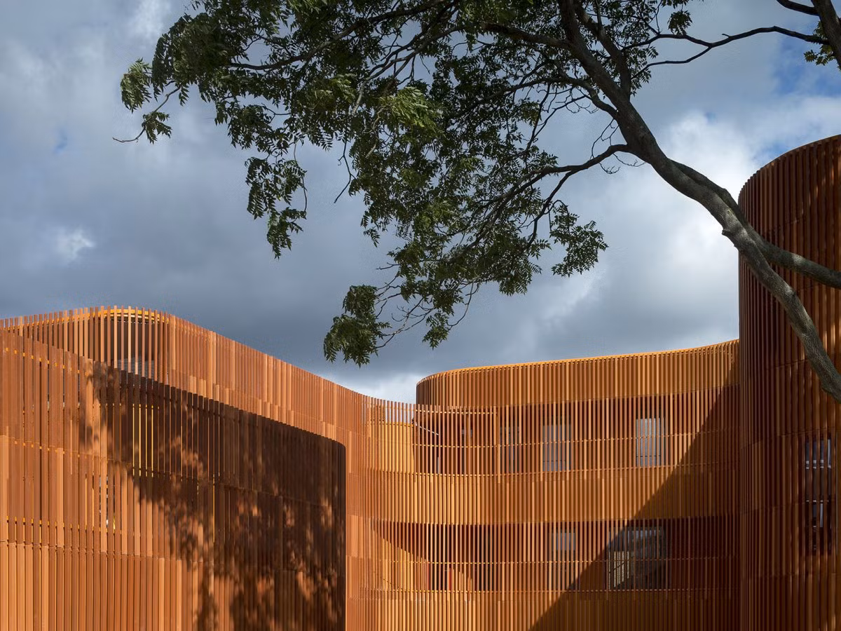 Nhà trẻ Forfatterhuset ở Copenhagen, Đan Mạch, do công ty kiến trúc COBE thiết kế.