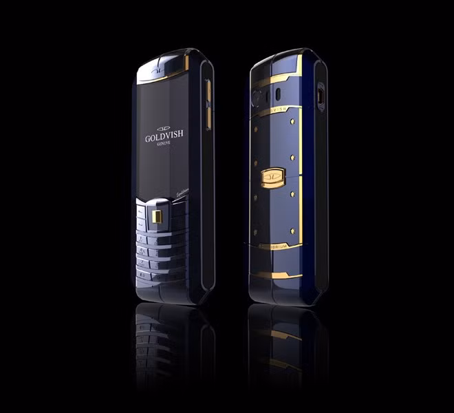 GoldVish Equilibrium (109.500 USD): Đây là một chiếc điện thoại đắt giá đến từ Thụy Sĩ. Sản phẩm hỗ trợ 2 sim và có giá từ 7.300 USD đến 109.500 USD, tùy thuộc vào phiên bản lựa chọn. Khách hàng có thể lựa chọn vật liệu là thép không gỉ, titan, nhôm, da cao cấp, vàng 18-carat hoặc bạch kim.