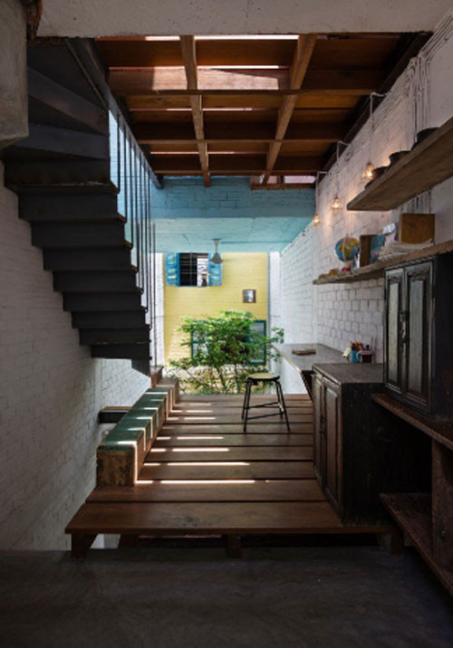 Không gian ngôi nhà mang tính hoài cổ.