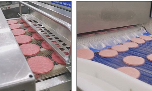 Mỗi nhà máy của McDonald’s có hàng chục dây chuyền cắt thịt và làm bánh burger hoạt động liên tục.