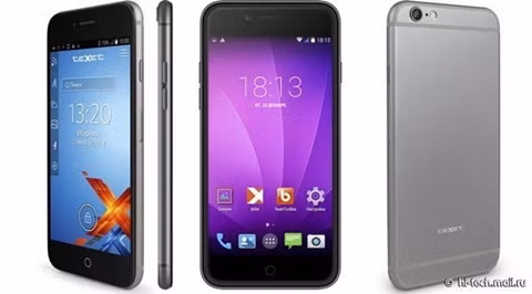 4. Texet iX-maxi: Một sản phẩm “nhái” của iPhone 6 khác đến từ Nga là chiếc Texet iX-maxi, với mọi chi tiết y hệt bản chính. Texet iX-maxi có giá bán là 174 USD.