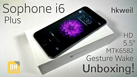 6. Sophone I6: Sản phẩm này bắt chước iPhone 6 từ những chi tiết nhỏ nhất, chỉ khác là nó không có logo Apple ở mặt sau. Cấu hình của nó cũng không có gì đặc biệt. Thiết bị chạy Android 4.2 Jelly Bean với launcher giống hệt iOS 8. Giá của sản phẩm là 149 USD.