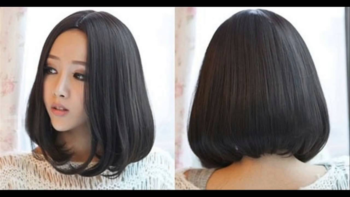 2. Tóc bob uốn cúp: Tóc bob màu đen uốn cúp nhẹ tự nhiên, ôm lấy khuôn mặt cực kỳ quyến rũ giúp chị em trẻ trung lại năng động hơn. Bạn sẽ "lột xác ngoạn mục" nếu "yêu" kiểu tóc này. Ảnh: Openhaier.vn.