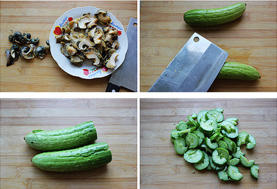 Chờ ốc ráo nước, cho ốc hấp cách thủy, khều lấy thịt. Trút dưa chuột đã thái vừa miếng và ốc vào bát trộn, thêm chút xíu muối và tỏi bằm nhuyễn. Ảnh: afamily.com.