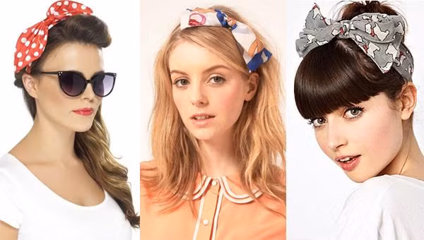 Một chiếc nơ xinh xắn được tạo ra từ chiếc khăn voan sẽ làm cho mái tóc của bạn nổi bật hơn bao giờ hết. Đặc biệt, nếu là tóc nhuộm, chiếc khăn của bạn càng trông có sức cuốn hút hơn. Ảnh: GUU.vn.