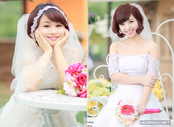 1. Một chiếc băng đô màu trắng ren cùng tone với áo cô dâu sẽ khiến chú rể ngạc nhiên và cuốn hút hơn bao giờ hết trong ngày trọng đại. Ảnh: cuoihoivietnam.com.