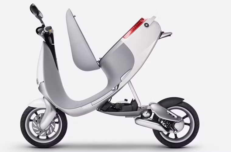Gogoro Smartscooter có khung sườn nguyên khối, vành bánh xe bằng nhôm.