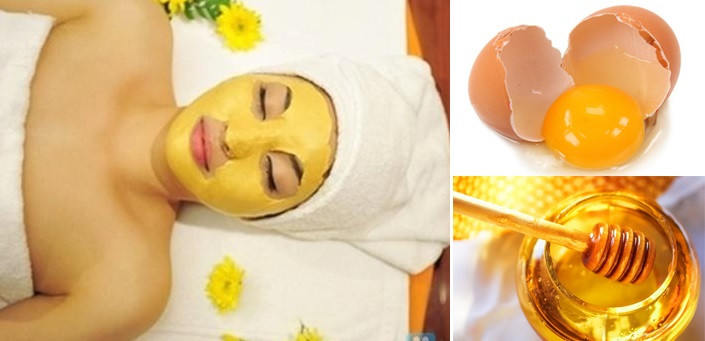 Trong khi đánh bông lòng trắng trứng, bạn đổ thêm mật ong vào từ từ rồi khuấy đều. Ảnh: phunusuckhoe.