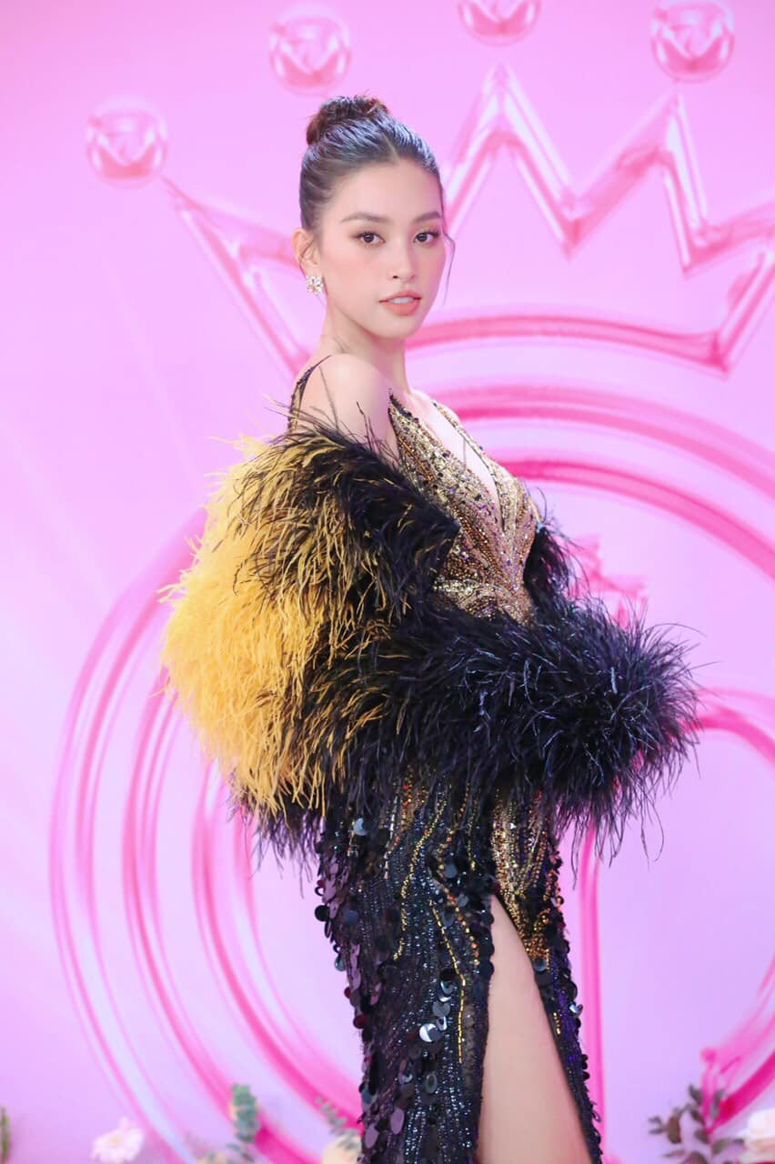 Hoa hậu Tiểu Vy khoe vẻ kiêu sa trên thảm đỏ.