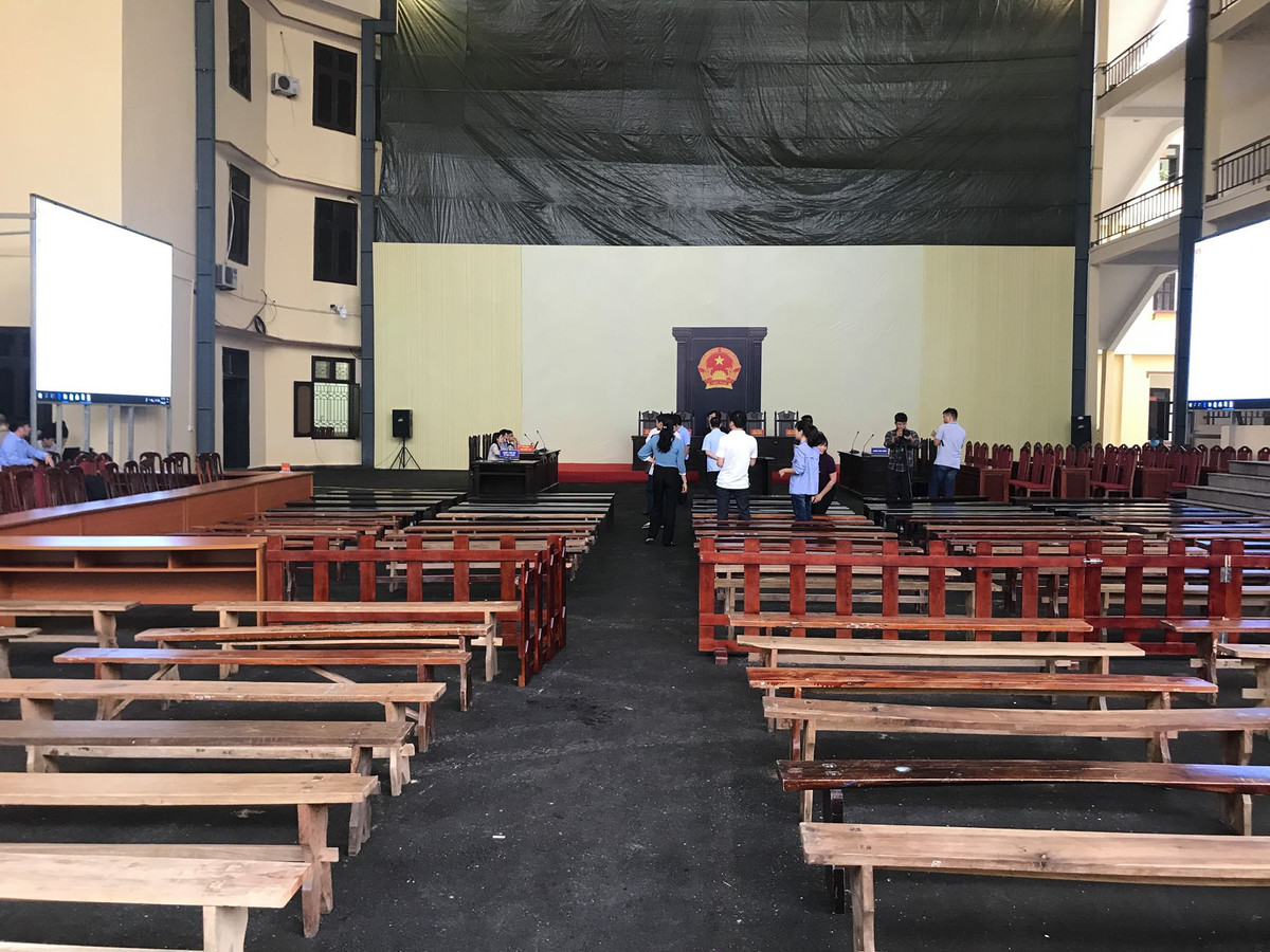 Mọi công đoạn cuối cùng phục vụ phiên xét xử đang được chuẩn bị.