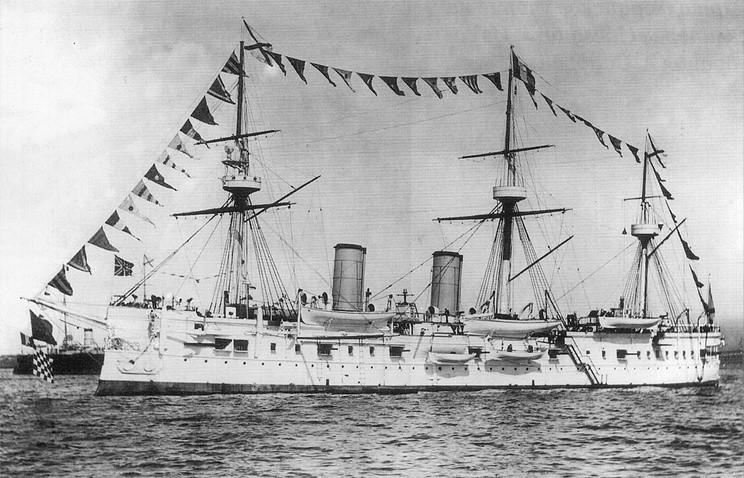 Thiết giáp hạm Dmitry Donskoi của Hải quân Nga Hoàng. Ảnh: Wiki.