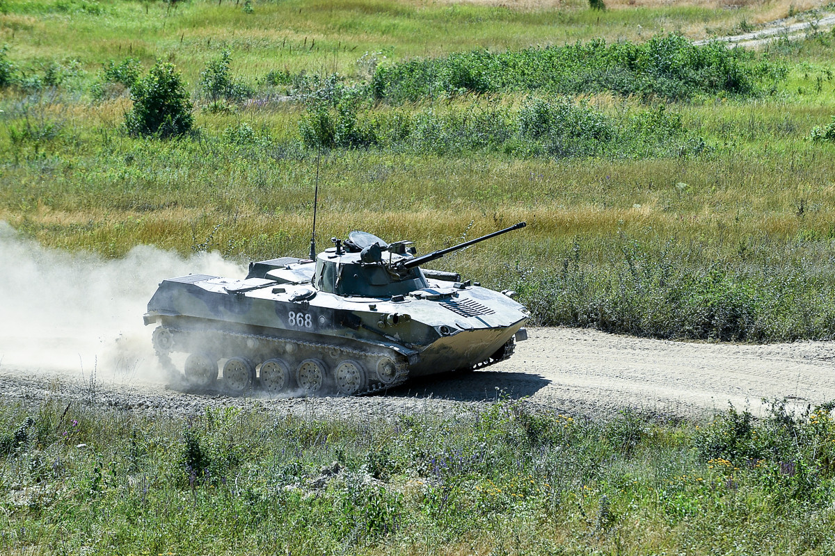 Xe chiến đấu bộ binh BMD-3 của Nga trong cuộc tập trận Slavic Brotherhood 2018. Nguồn ảnh: Milru.