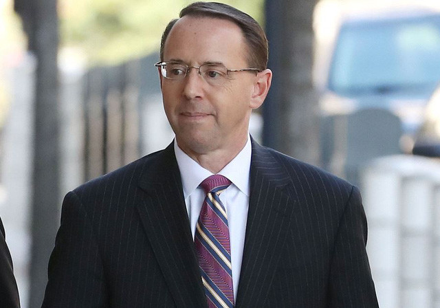 Thứ trưởng Tư pháp Mỹ Rod Rosenstein - Ảnh: AFP