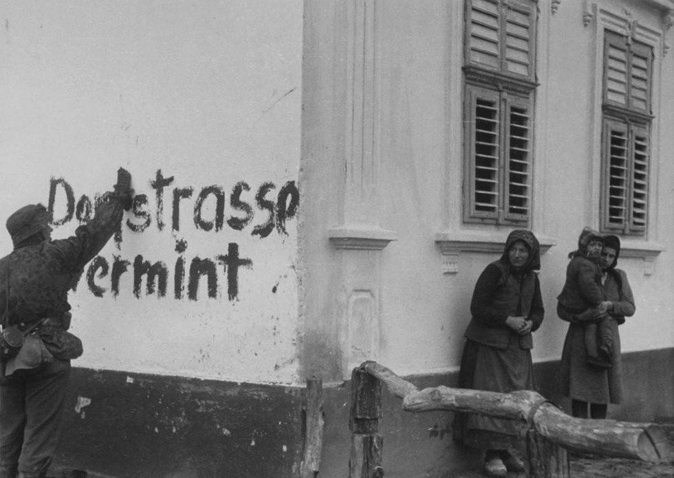 Quân Đức ở Belgrade hồi Chiến tranh Thế giới thứ hai. Ảnh: WATM. Quân Đức ở Belgrade hồi Chiến tranh Thế giới thứ hai. Ảnh: WATM.